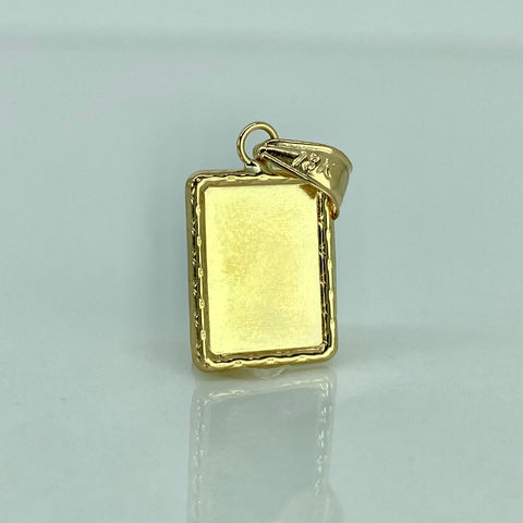 Dije Placa Rectangular Oro amarillo 0,9 Gr / 2,2 Cm