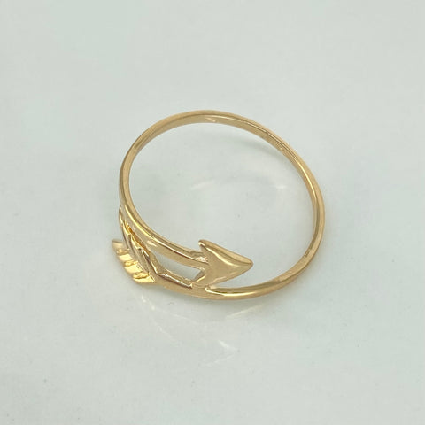 Anillo Flecha Oro amarillo 18k / Talla 7 / 1,6 Gr