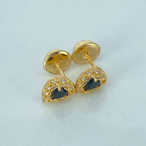 Topos Corazon Circones Blancos Azul Oro amarillo 0,8 Gr / 6 mm †