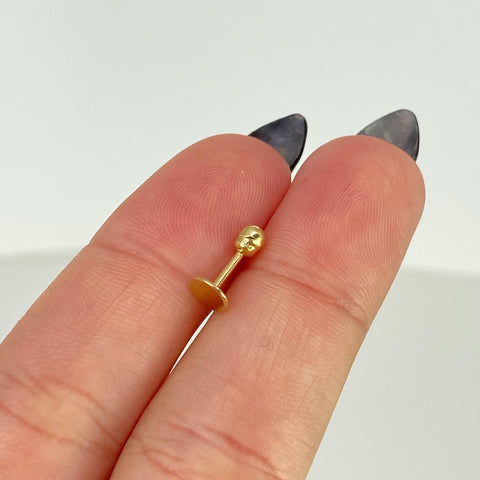 Piercing Circulo Plano / Oro Amarillo 18k (Joya) / 0,35gr / 5mm / (Oreja) *