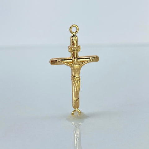 Herraje Cruz Cristo Oro amarillo 1,05 Gr / 3,2 Cm †