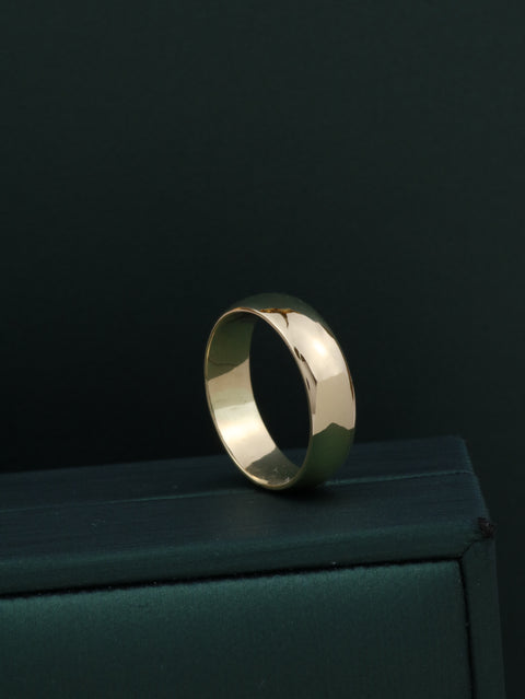 Anillo Argollas Lisas POR FABRICACION Oro amarillo 18k / Talla 7/10 / 12 Gr *