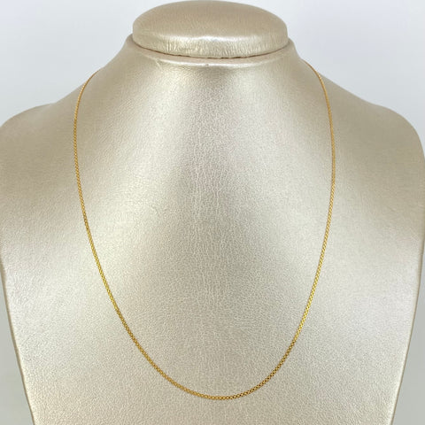 Cadena ● Mini China Oro amarillo 18k 1,75 Gr / 1,1 mm / 45 Cm *