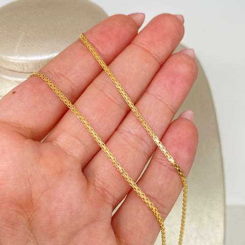 Cadena ● China Oro amarillo 18k 3,71 Gr / 1,8 mm / 50 Cm