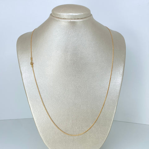 Cadena ● China Oro amarillo 18k 3 Gr / 1,2 mm / 60 Cm †