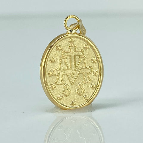 Dije Virgen Milagrosa Oro amarillo 18k 1,05 Gr / 2,4 Cm *