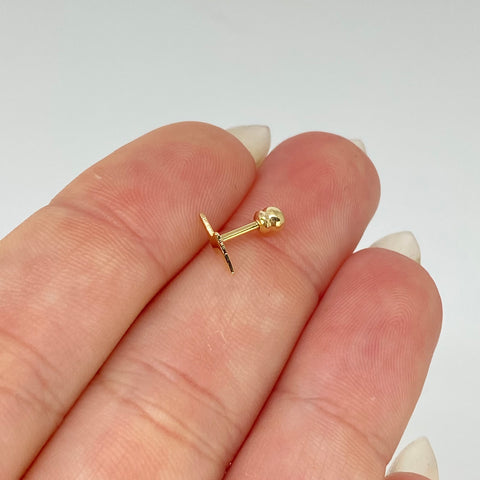 Piercing Rayo / Oro Amarillo 18k (Joya) / 0,25gr / 0.9cm / (Oreja)