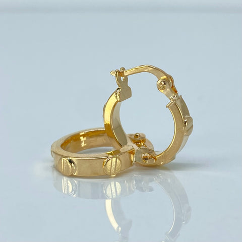 Candongas Tornillo CT Oro amarillo 1,5 Gr / 1,5 Cm *