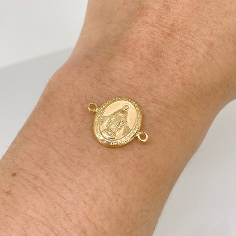 Herraje Virgen Milagrosa Oro amarillo 1 Gr / 1,9 Cm *