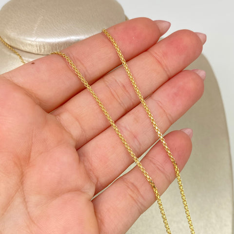 Cadena ● China Oro amarillo 18k 3,2 Gr / 1,4 mm / 60 Cm *