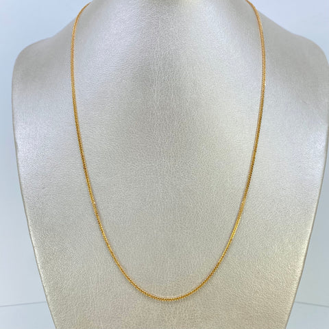 Cadena Franco Oro amarillo 18k +2 / 1,61 Gr / 1,2 mm / 50 Cm *