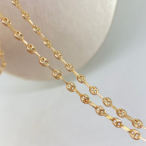 Cadena GC Oro amarillo 18k 4,97 Gr / 3,3 mm / 50 Cm †