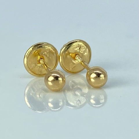 Topos Bolas Lisas Oro amarillo 0,4 Gr / 3 mm