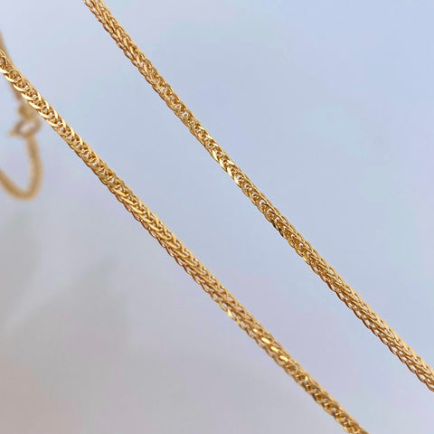 Cadena Franco Oro amarillo 18k +2 / 1,61 Gr / 1,2 mm / 50 Cm *
