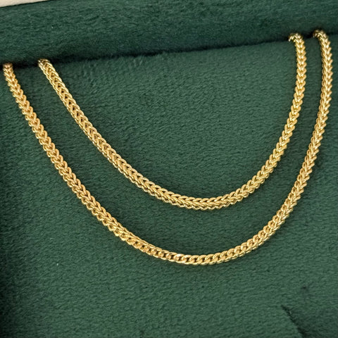 Cadena ● Franco Oro amarillo 18k +2 / 5,55 Gr / 2 mm / 50 Cm