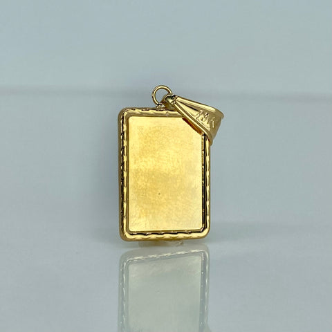 Dije Placa Rectangular Oro amarillo 1,52 Gr / 3 Cm