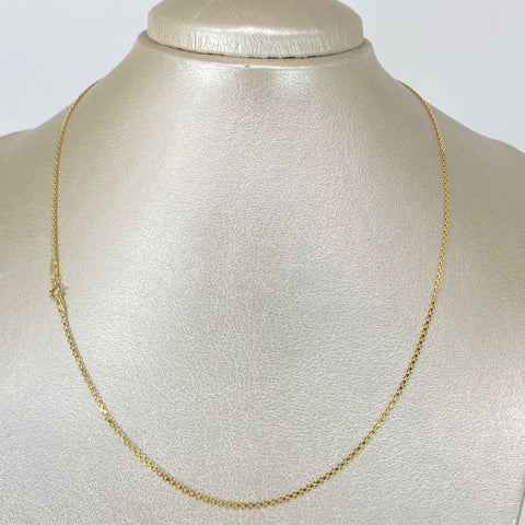 Cadena ● China Oro amarillo 18k 2,37 Gr / 1,4 mm / 45 Cm †