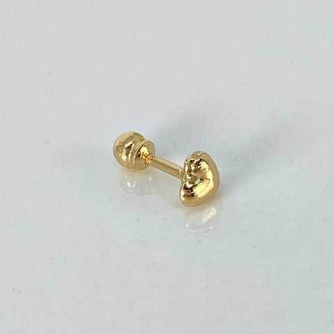 Piercing Corazon / Oro Amarillo 18k (Joya) / 4mm / 0,28gr / 1cm / (Oreja) †