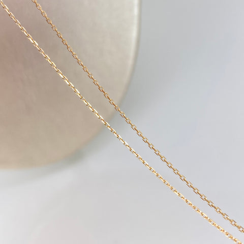 Cadena ● Aro Seguido Oro amarillo 18k 1,2 Gr / 1 mm / 45 Cm