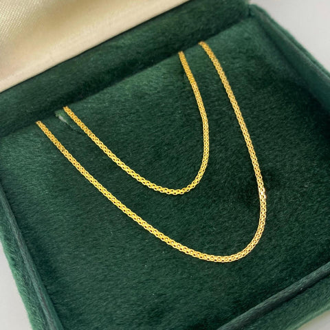 Cadena Italy  China  Oro amarillo 18k +1 / 1,56 Gr / 1 mm / 45 Cm *