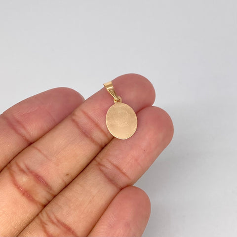 Dije Placa Ovalada Oro amarillo 0,56 Gr / 2,2 Cm *