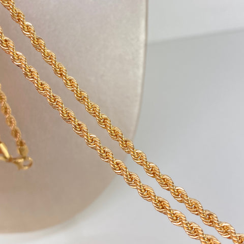 Cadena ● Lazo Oro amarillo 18k +1 / 8,07 Gr / 3,3 mm / 60 Cm *