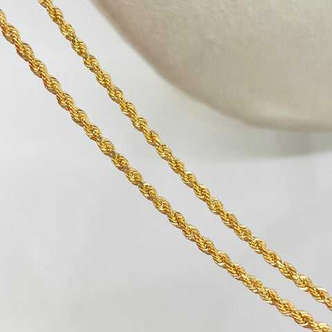 Cadena ● Lazo Oro amarillo 18k +1 / 2,3 Gr / 2 mm / 45 Cm *