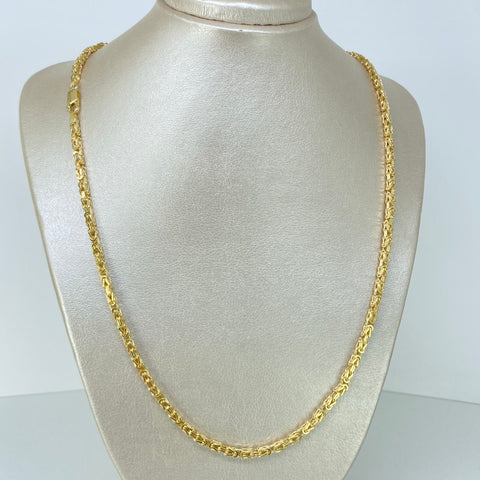 Cadena ● Punto Peruano Oro amarillo 18k +3 / 27,95 Gr / 3,3 mm / 60 Cm *