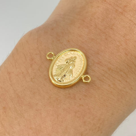 Herraje Jesus De La Misericordia Oro amarillo 18k 0,95 Gr / 1,8 Cm *