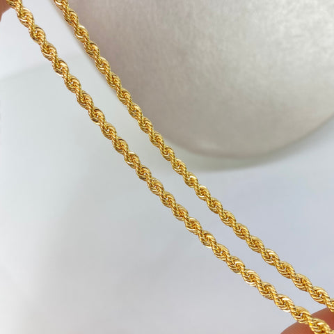 Cadena ● Lazo Oro amarillo 18k +1 / 4,5 Gr / 2,7 mm / 45 Cm *