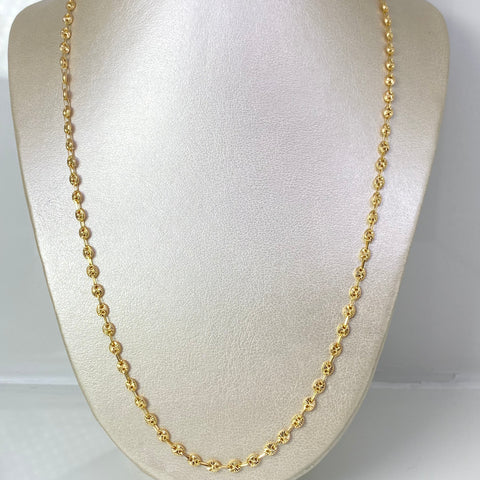 Cadena GC Diamantada Oro amarillo 18k 9,89 Gr / 3,9 mm / 62 Cm †