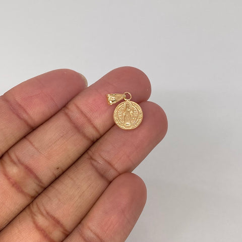 Dije San Benito Oro amarillo 0,52 Gr / 2 Cm
