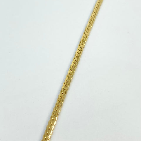 Pulso ● Serpiente Oro amarillo 18k +3 / 2,53 Gr / 3 mm / 19,5 Cm †