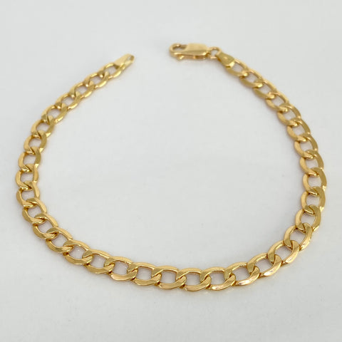 Pulso Cubano Oro amarillo 18k +1 / 4,6 Gr / 5,3 mm / 20,4 Cm †
