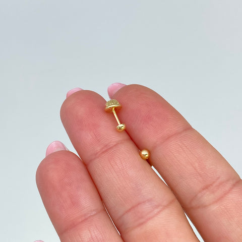 Topos Media Bola Lisa Oro amarillo 18k 0,4 Gr / 3 mm