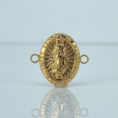 Herraje Virgen Guadalupe Oro amarillo 18k 1,02 Gr / 1,7 Cm *