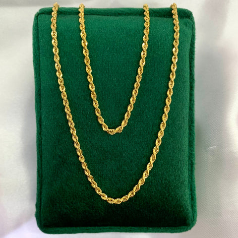 Cadena Italy Lazo Oro amarillo 18k +1 / 2,4 Gr / 2 mm / 60 Cm *