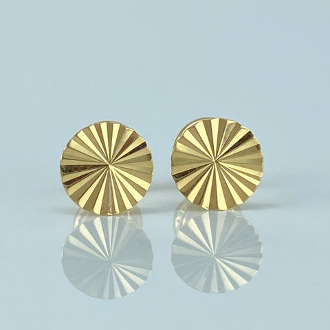 Topos Circulo Diamantado Oro amarillo 0,81 Gr / 7 mm *
