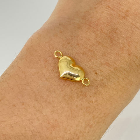 Herraje Corazon Oro amarillo 18k 0,61 Gr / 1,9 Cm  *