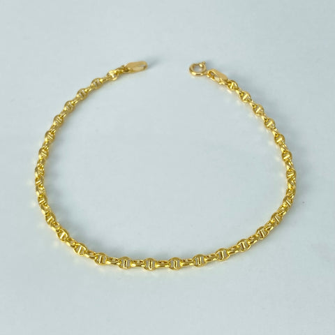 Pulso ● GC Italy Oro amarillo 18k +2 / 1,9 Gr / 3 mm / 18,5 Cm †