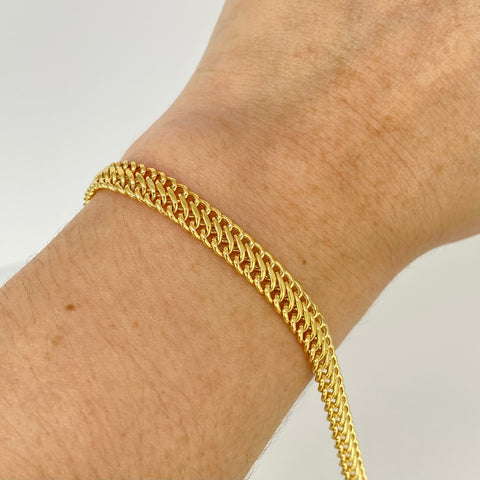 Pulso ● Sedusa Oro amarillo 18k +1 / 6,4 Gr / 6,2 mm / 19,5 Cm *