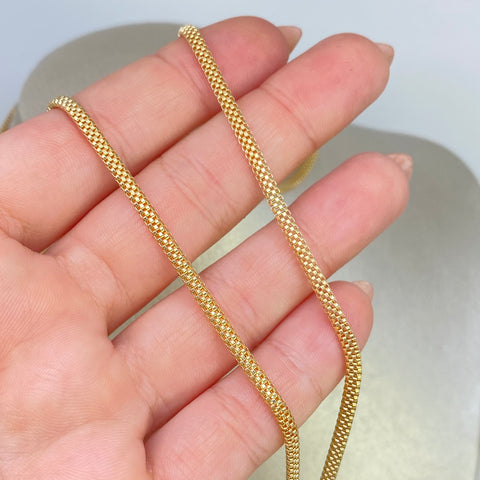 Cadena Cola Ratón Oro amarillo 18k +3 / 10,26 Gr / 2,8 mm / 60 Cm †