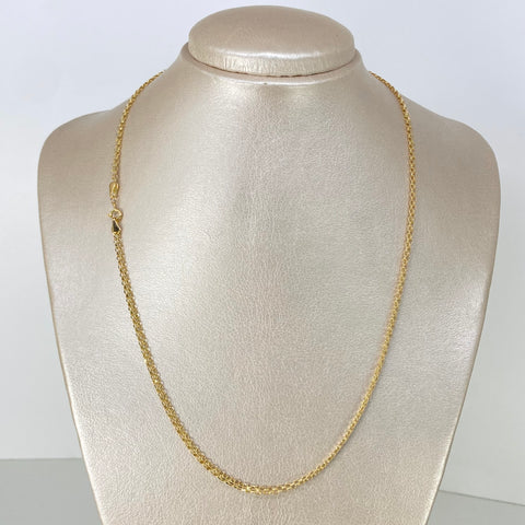 Cadena ● China Oro amarillo 18k 3,1 Gr / 2,7 mm / 50 Cm *