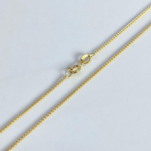 Cadena Italy Mini Franco Oro amarillo 18k 1,64 Gr / 1 mm / 50,2 Cm *