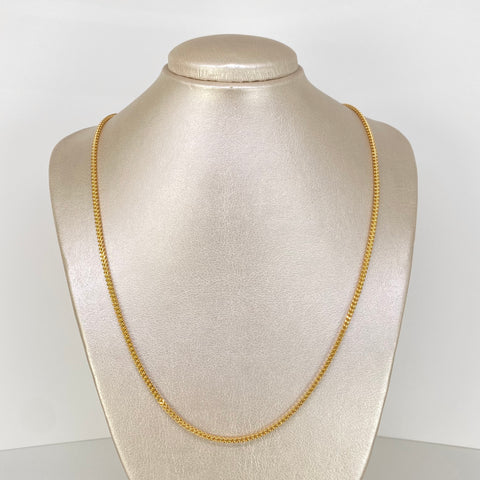 Cadena ● Franco Oro amarillo 18k +2 / 8,54 Gr / 2,5 mm / 60 Cm