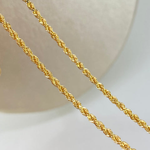 Cadena ● Lazo Oro amarillo 18k +1 / 2,93 Gr / 2 mm / 60 Cm