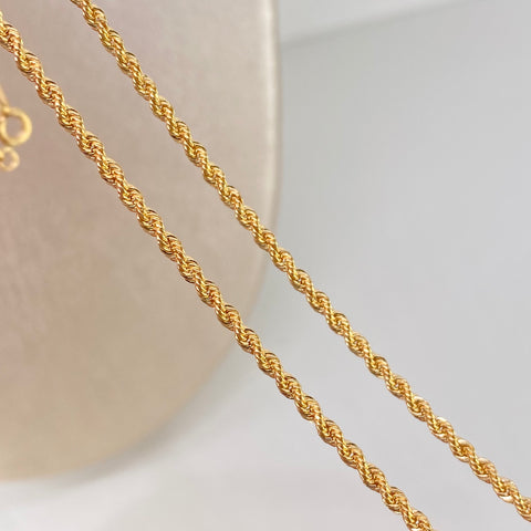 Cadena ● Lazo Oro amarillo 18k +1 / 2,7 Gr / 2,1 mm / 45 Cm †