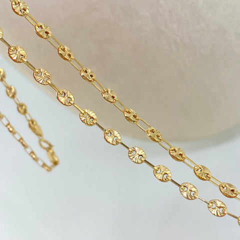 Cadena GC Diamantado Oro amarillo 18k 7,10 Gr / 3,3 mm / 50 Cm *