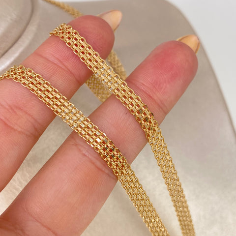 Cadena ● China Oro amarillo 18k 15,3 Gr / 5 mm / 60 Cm *