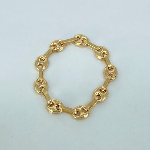 Anillo GC 9 Eslabones Oro amarillo / Talla 5 / 0,75 Gr / 3,3 mm *